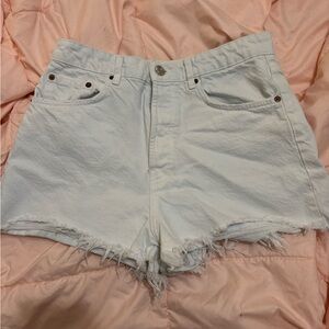 Whiteish gray Denim Women's Shorts from Zara!